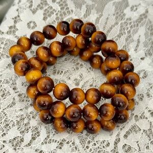 Brown Beaded Bracelet set (3)